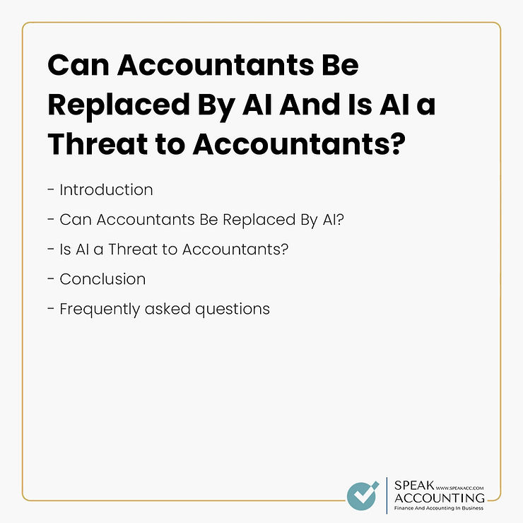 Can Accountants Be Replaced By AI And Is AI a Threat to Accountants1