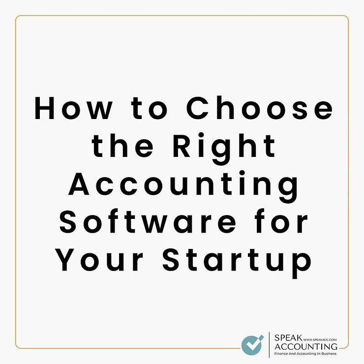 How to Choose the Right Accounting Software for Your Startup1