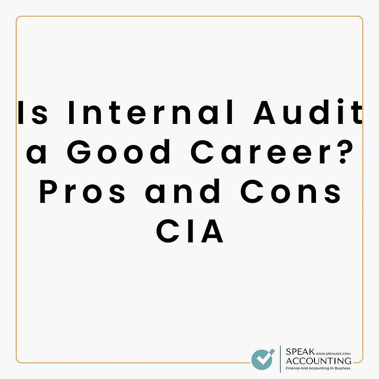 Is Internal Audit a Good Career Pros and Cons CIA1