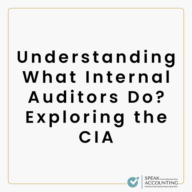 Understanding What Internal Auditors Do Exploring the CIA
