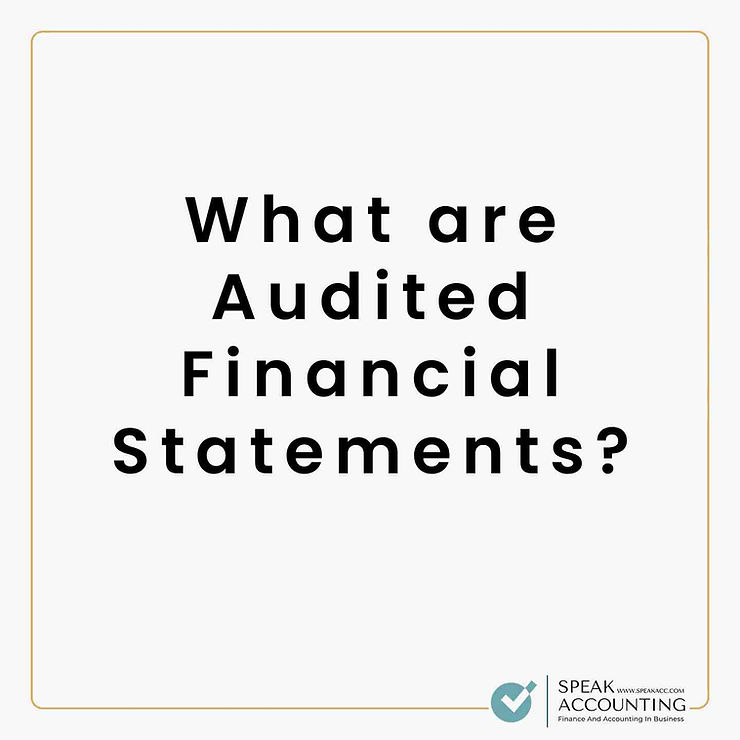 What are Audited Financial Statements1