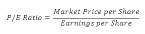 Price to Earnings (P/E) Ratio